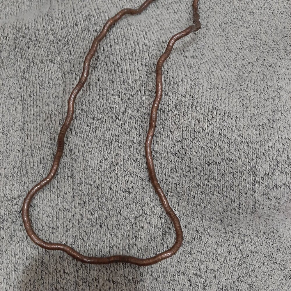Copper finish artisan necklace